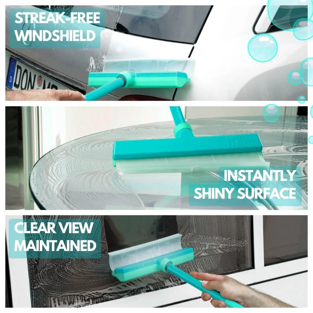 Kit de rodo de silicone reciclável para janelas AquaSwipe