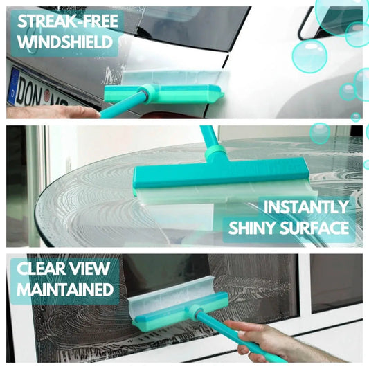 Kit de rodo de silicone reciclável para janelas AquaSwipe